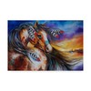 Trademark Fine Art Marcia Baldwin '5 Feathers Indian War Horse' Canvas Art, 22x32 ALI34599-C2232GG